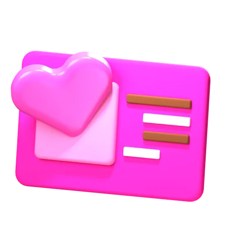 Carte postale  3D Icon