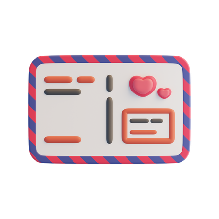 Carte postale  3D Icon