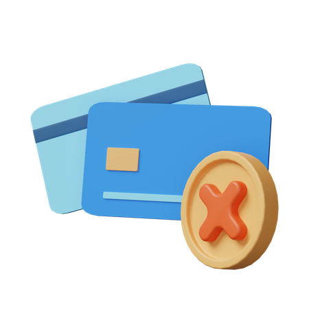 Refus de carte  3D Icon