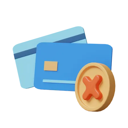 Refus de carte  3D Icon