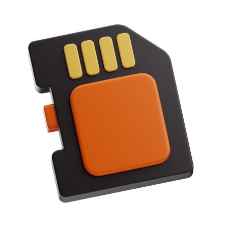 Carte SD  3D Icon