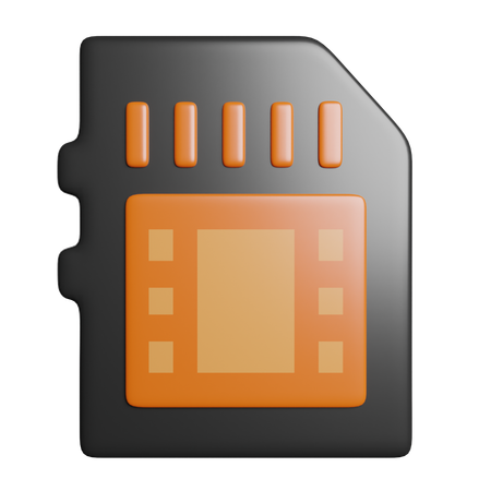 Carte SD  3D Icon