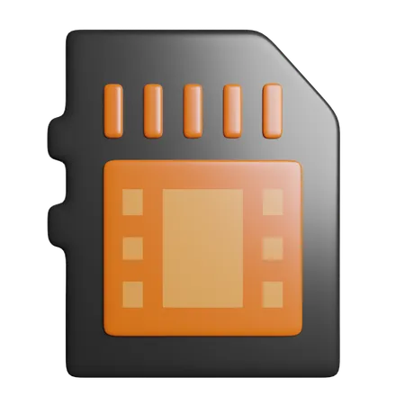 Carte SD  3D Icon