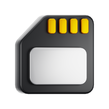 Carte SD  3D Icon