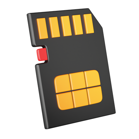 Carte SD  3D Icon