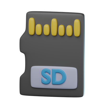 Carte SD  3D Icon