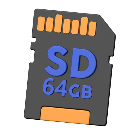 Carte SD  3D Icon