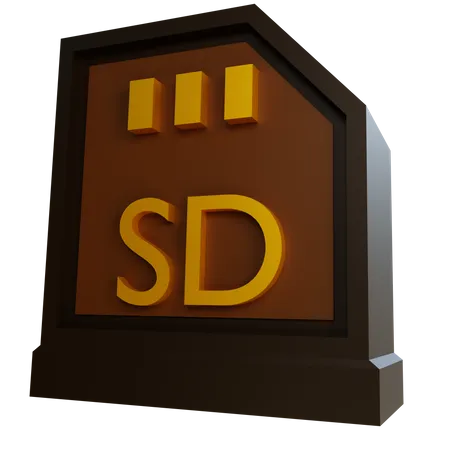 Carte SD  3D Icon