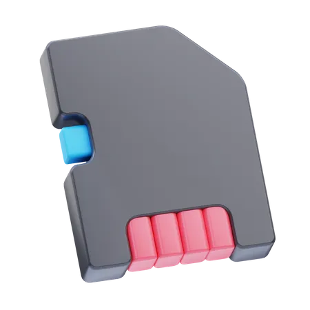 Carte SD  3D Icon