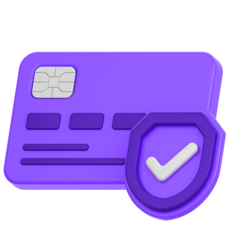 Carte sécurisée  3D Icon