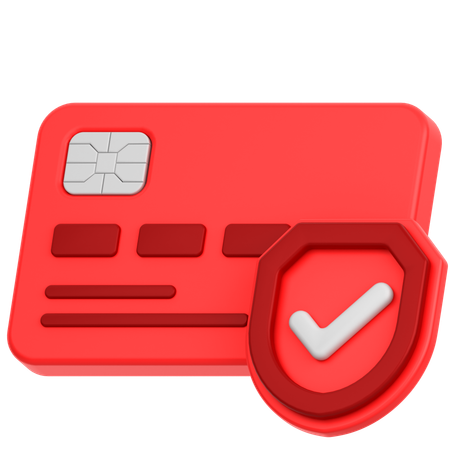 Carte sécurisée  3D Icon