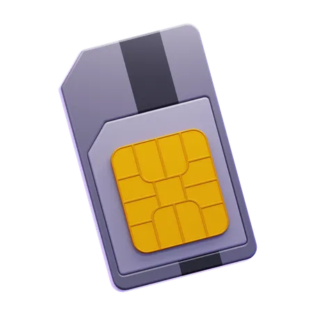 Carte SIM  3D Icon