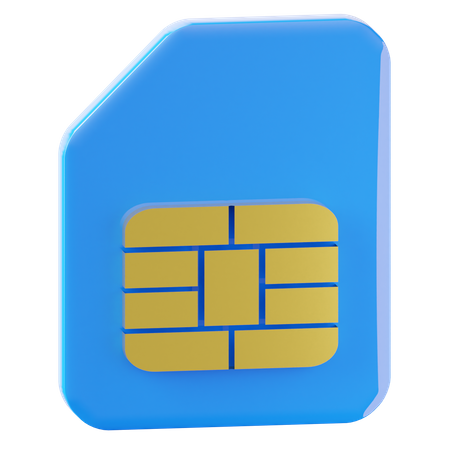 Carte SIM  3D Icon