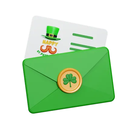 Carte de saint patrick  3D Icon