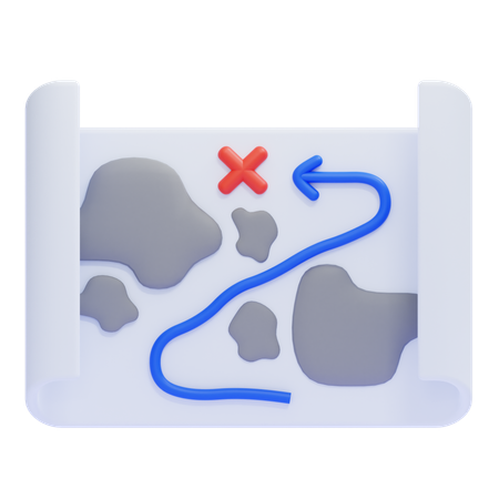 Carte stratégique  3D Icon