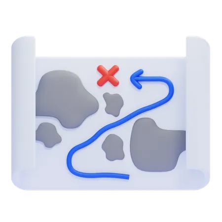 Carte stratégique  3D Icon