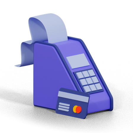 Terminal de carte  3D Icon