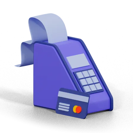 Terminal de carte  3D Icon