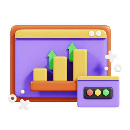 Diagramme de trafic  3D Icon