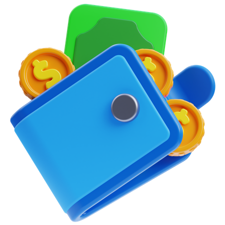 Carteira  3D Icon