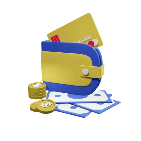 Carteira  3D Icon