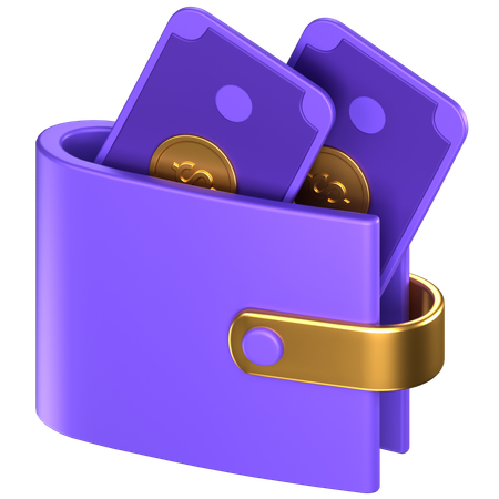 Carteira  3D Icon