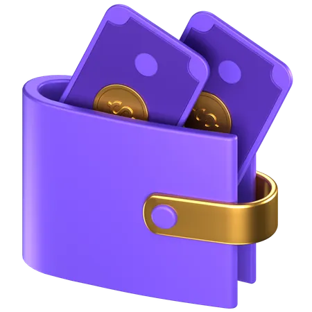 Carteira  3D Icon