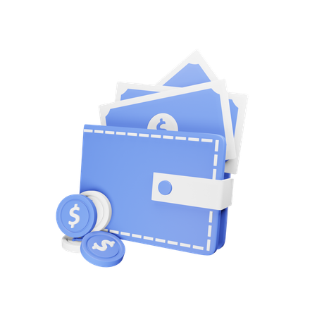 Carteira  3D Icon