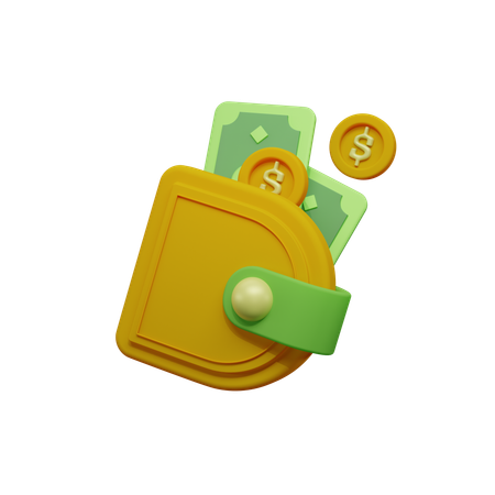 Carteira  3D Icon