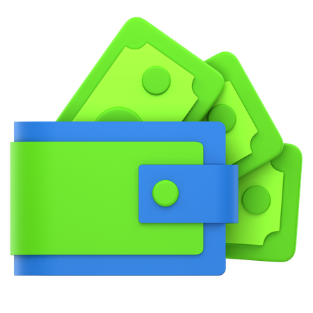 Carteira  3D Icon