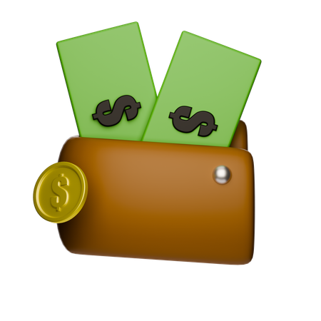 Carteira  3D Icon