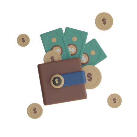 Carteira  3D Icon