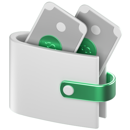 Carteira  3D Icon