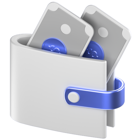 Carteira  3D Icon