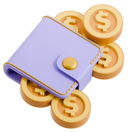 Carteira  3D Icon