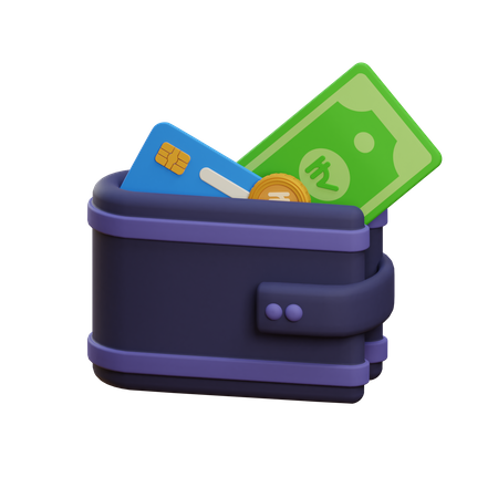 Carteira  3D Icon