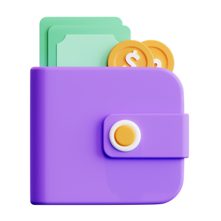 Carteira  3D Icon