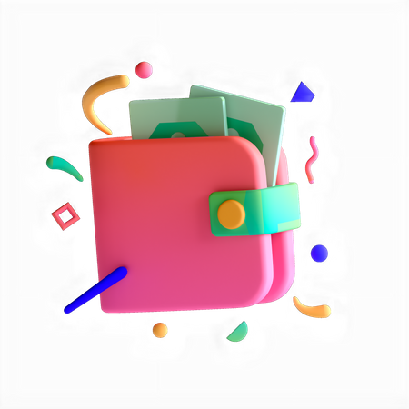 Carteira  3D Icon