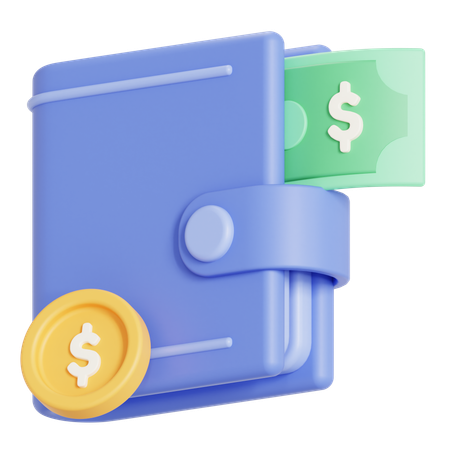 Carteira  3D Icon
