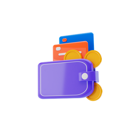 Carteira  3D Icon