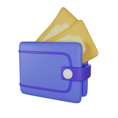 Carteira  3D Illustration