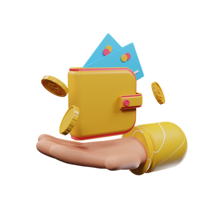 Carteira  3D Illustration