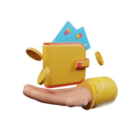 Carteira  3D Illustration