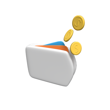 Carteira  3D Illustration