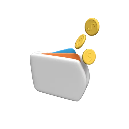 Carteira  3D Illustration