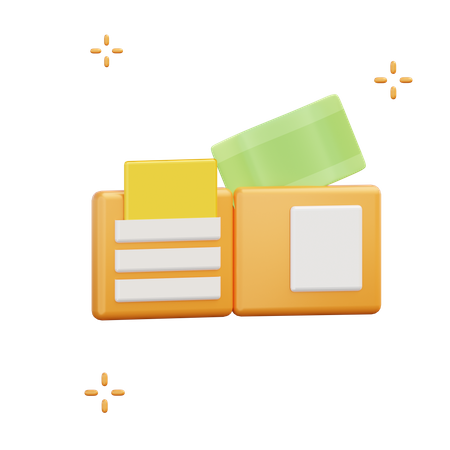 Carteira  3D Illustration