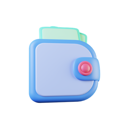 Carteira  3D Illustration