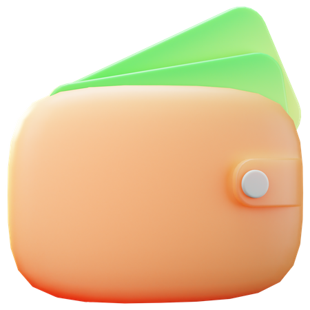 Carteira  3D Illustration
