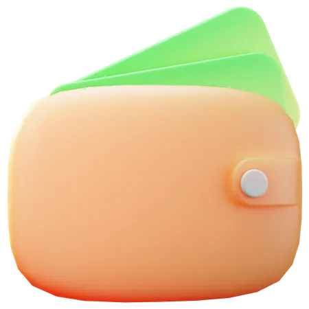Carteira  3D Illustration