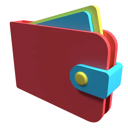 Carteira  3D Illustration